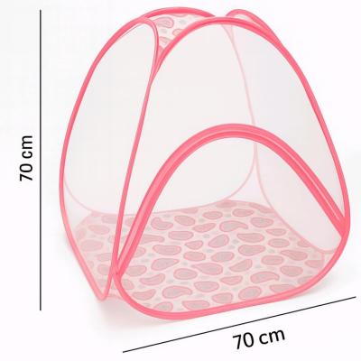 پشه بند کودک طرح کلبه سایز متوسط ( صورتی )