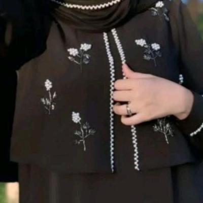 مانتو مجلسی کرپ مدل عباجواهردوزی عباجلیقه ای عبامجلسی عبازنانه عبادخترانه