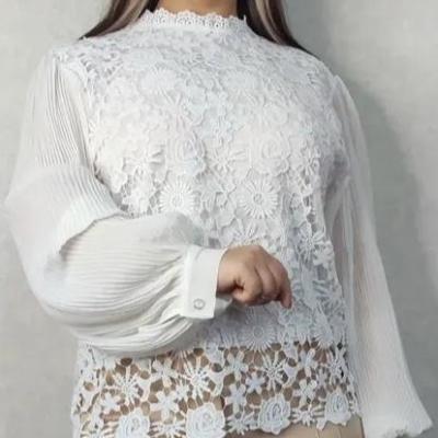 شومیز مجلسی وارداتی گیپور زنانه