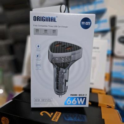 شارژر فندکی سوپر فست 66 وات مدل C22