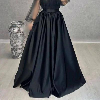 پیراهن شب زنانه ساتن مدل فرمالیته لباس شب لباس تولد پیراهن مجلسی مزونی دخترانه-155660