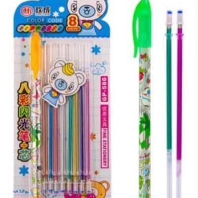 خودکار اکلیلی 8رنگ یدکی