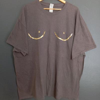 تیشرت اورسایز قهوه ای اورجینال کد 17