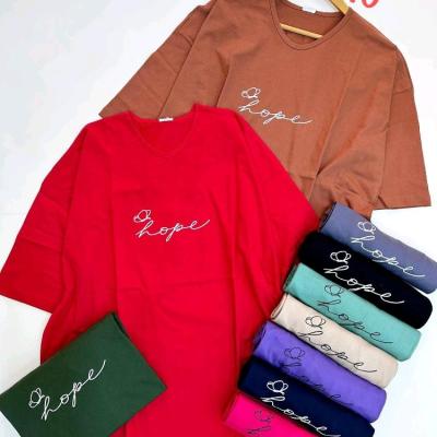 تیشرت زنانه نخ و پنبه سایز بزرگ فری سایز مناسب 42/58