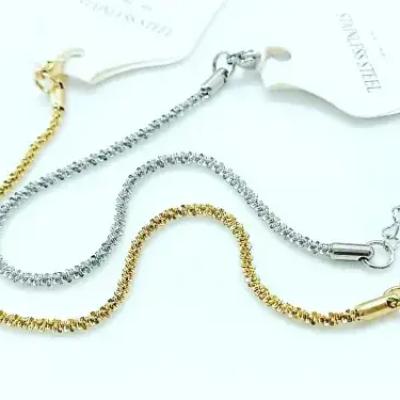 گردنبند خاویاری نقره ای 007