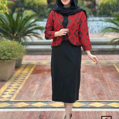 کت وسارافون زنانه ست دخترانه سوزن دوزی مجلسی الیشکا