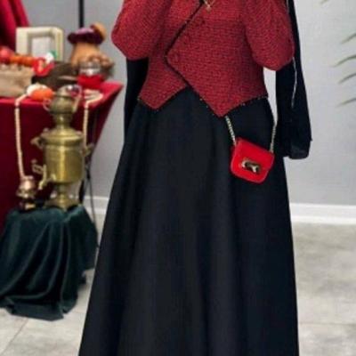 کت وسارافون زنانه ست دخترانه مجلسی یلداییی راشیت