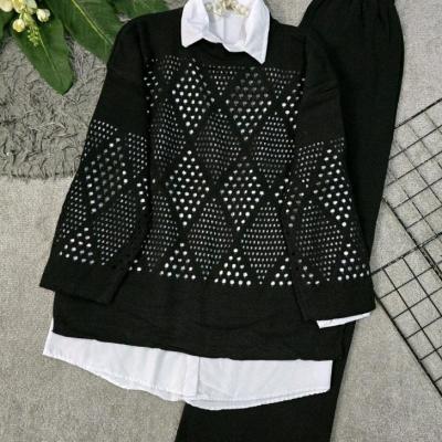 بلوز شلوار بافت زنانه ست بافت زنانه