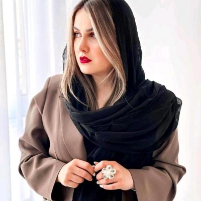 شال نخی مشکی دیپلمات