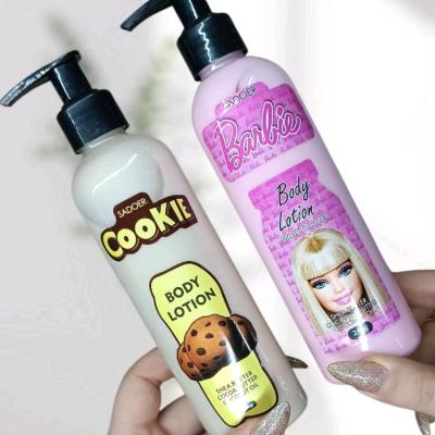 لوسیون بدن رایحه باربی، هلو، نوتلا و کوکی – 250 گرم