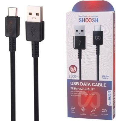 کابل تایپ سی فست شارژ 5 آمپر شوش SH201C طول 1.1 متر