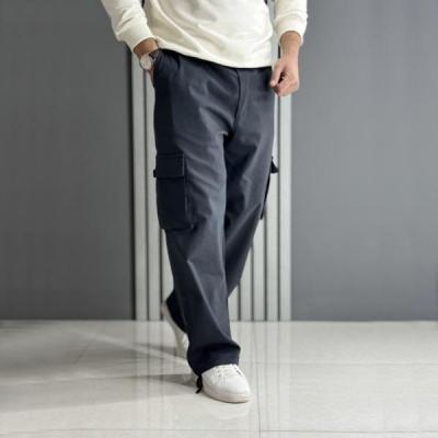 شلوار کارگو بگ مردانه 5 جیب رنگ طوسی تیره | جنس نیل