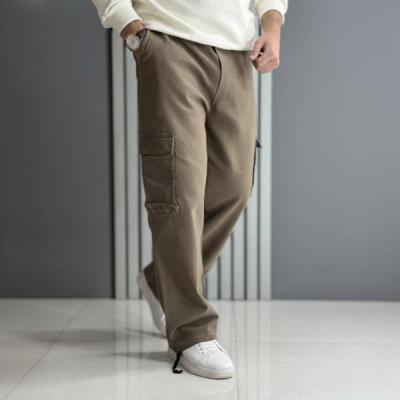 شلوار کارگو بگ مردانه 5 جیب رنگ قهوه ای موکا | جنس نیل