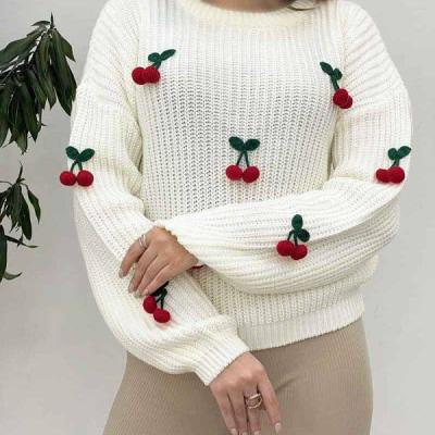 بلوز بافت زنانه بلوز بافت دخترانه بلوز بافت گیلاسی بلوز بافت پاییزه