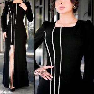 پیراهن مهمانی زنانه کرپ مدل ژالین
