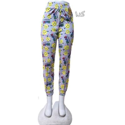 شلوار مخمل طرح دار