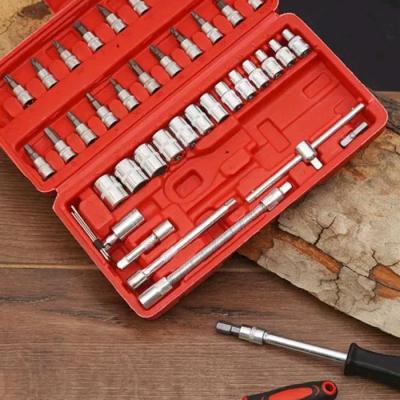 ست بکس و پیچ گوشتی 46 پارچه درایو 1/4 اینچ کیفیت بالا