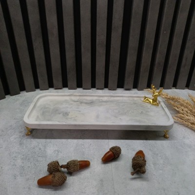 سینی پذیرایی بزرگ پایه دار