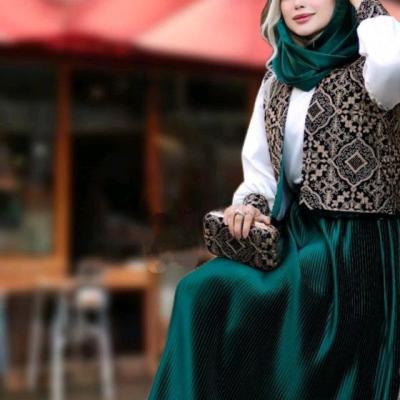 چهار تیکه شومیز دامن کمربند و ژیله مدل نیل ناز-150305