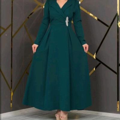 پیراهن مهمانی زنانه کرپ مدل پیراهن مجلسی نارسیس 10