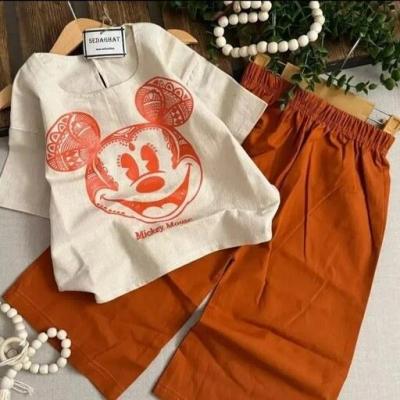 تیشرت شلوارک دخترانه لینن تیشرت شلوارک لنین ست دخترانه