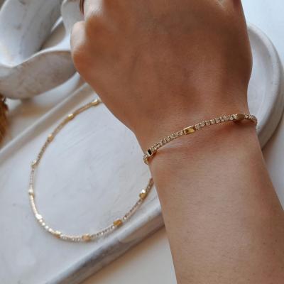 ست طوق گردنبند و دستبند استیل مجلسی