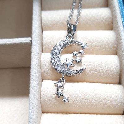 گردنبند ماه ستاره سوارسکی