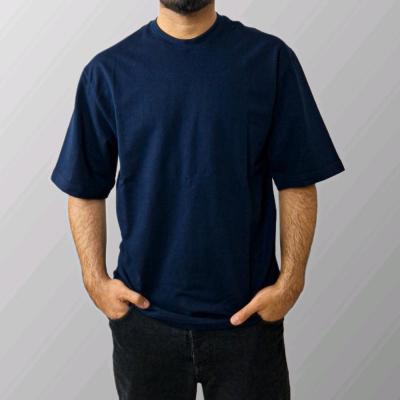 تیشرت دورس باکسی سرمه ای