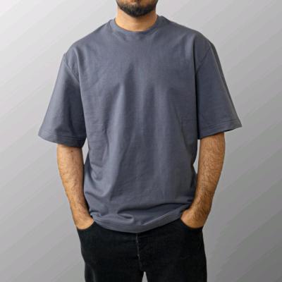 تیشرت دورس باکسی طوسی