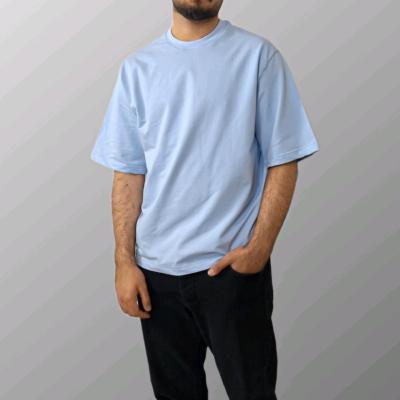 تیشرت دورس باکسی آبی