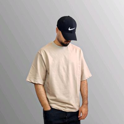 تیشرت دورس باکسی کرم