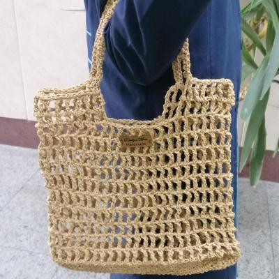 کیف ساحلی رافیا توری بافت