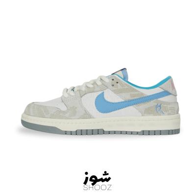 کفش کتانی زنانه نایک اس بی رنگ طوسی آبی