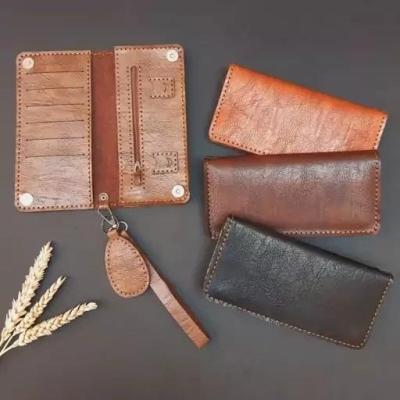 کیف پول و موبایل چرم مصنوعی جاکارتی ومموری وجاکلیدی مدل گندم