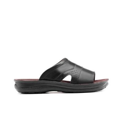 دمپایی چرم تبریز مدل کارنیا زیره تزریق مستقیم