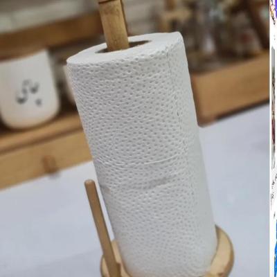 استند دستمال رولی چوبی