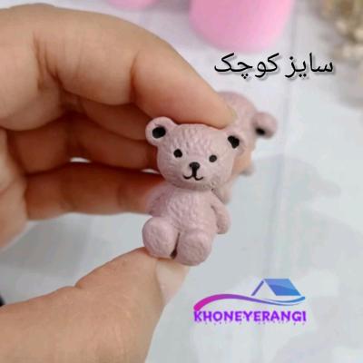 مجسمه تدی نشسته 4 سانتی سایز کوچک
