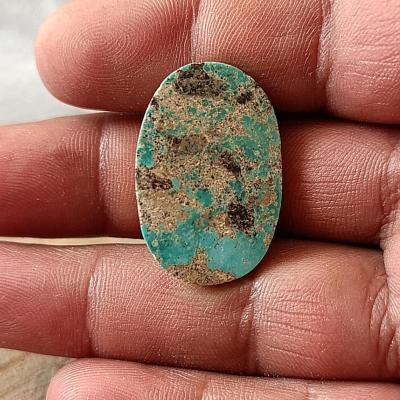 نگین فیروزه پشت و رو مغز درشت