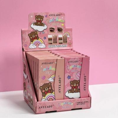 پالت سایه چندکاره کوچک طرح خرسی برند(ANY LADY)