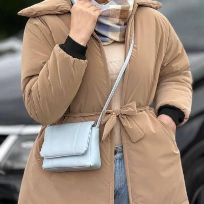 کاپشن سیلیکونی یقه پهن زمستانه - کد 1605