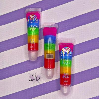 برق لب و لیپ گلاس رنگین کمانی