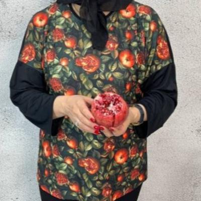 بلوززنانه طرح یلدایی شمومیزدخترانه یلدا