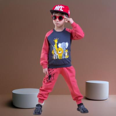 ست بلوز وشلوار پسرانه طرح حیوانات سایز35و40