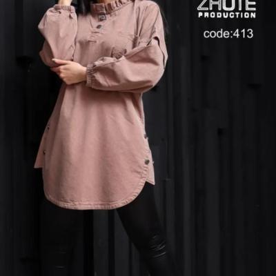 مانتو کتان پیراهنی