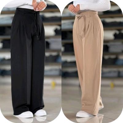 شلوار بگ مازراتی زنانه کمربنددار سایز 38 تا 50 L, XL, XXLارسال رایگان