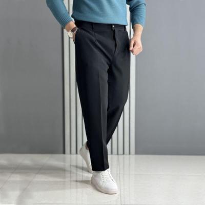 شلوار پارچه ای مازاراتی مام فیت مردانه دکمه‌دار رنگ مشکی