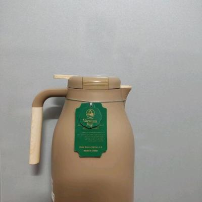 فلاسک دسته چوبی شیشه صورتی