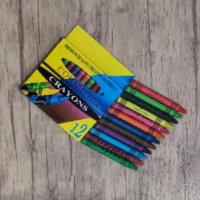 مداد شمعی قلمی 12 رنگی