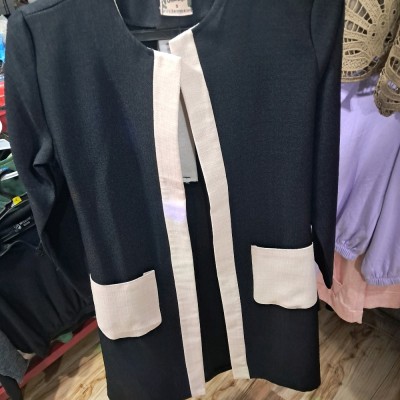 مانتو کتی زنانه شانتون مدل جلوباز