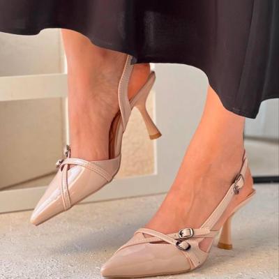 کفش ورنی پاشنه دار مجلسی